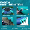 image:image10FT 12FT 15FT Inflatable Water Trampoline for Lake Recreational Water Bouncer for Adults Teenagers Blow Up Floating Trampoline with Ladder Electric Pump for Beach Pool Park Outdoor ActivitiesBlue and Green