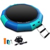 image:image10FT 12FT 15FT Inflatable Water Trampoline for Lake Recreational Water Bouncer for Adults Teenagers Blow Up Floating Trampoline with Ladder Electric Pump for Beach Pool Park Outdoor ActivitiesBlue and Green