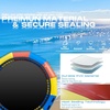image:image10FT 12FT 15FT Inflatable Water Trampoline for Lake Recreational Water Bouncer for Adults Teenagers Blow Up Floating Trampoline with Ladder Electric Pump for Beach Pool Park Outdoor ActivitiesYellow and Orange