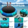image:image10FT 12FT 15FT Inflatable Water Trampoline for Lake Recreational Water Bouncer for Adults Teenagers Blow Up Floating Trampoline with Ladder Electric Pump for Beach Pool Park Outdoor ActivitiesBlue and Green