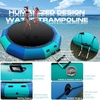 image:image10FT 12FT 15FT Inflatable Water Trampoline for Lake Recreational Water Bouncer for Adults Teenagers Blow Up Floating Trampoline with Ladder Electric Pump for Beach Pool Park Outdoor ActivitiesBlue and Green