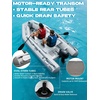 image:imageBEYOND MARINA 10ft Inflatable Dinghy  3 Person Inflatable Boat for Adults 10 HP Heavy Duty Fishing Boat Aluminum Floor Aluminum Oars USCG Approved