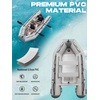 image:imageBEYOND MARINA 10ft Inflatable Dinghy  3 Person Inflatable Boat for Adults 10 HP Heavy Duty Fishing Boat Aluminum Floor Aluminum Oars USCG Approved