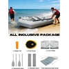image:imageBEYOND MARINA Inflatable Dinghy Boat  35 Person Inflatable Boat for Adults Heavy Duty Fishing Boat with Aluminum Oars Floor Panels10FT