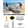 image:imageBEYOND MARINA Inflatable Dinghy Boat  35 Person Inflatable Boat for Adults Heavy Duty Fishing Boat with Aluminum Oars Floor Panels82FT