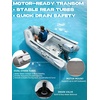 image:imageBEYOND MARINA Inflatable Dinghy Boat  35 Person Inflatable Boat for Adults Heavy Duty Fishing Boat with Aluminum Oars Floor Panels82FT