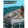 image:imageBEYOND MARINA Inflatable Dinghy Boat 25 Person Inflatable Boat for Adults HeavyDuty Fishing Boat with Aluminum Oars Includes HIN for Registration108FT