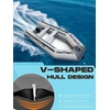 image:imageBEYOND MARINA Inflatable Dinghy Boat 25 Person Inflatable Boat for Adults HeavyDuty Fishing Boat with Aluminum Oars Includes HIN for Registration10FT