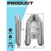 image:imageBEYOND MARINA Inflatable Dinghy Boat 25 Person Inflatable Boat for Adults HeavyDuty Fishing Boat with Aluminum Oars Includes HIN for Registration10FT