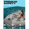 image:imageBEYOND MARINA Inflatable Dinghy Boat 25 Person Inflatable Boat for Adults HeavyDuty Fishing Boat with Aluminum Oars Includes HIN for Registration82FT