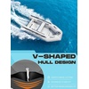 image:imageBEYOND MARINA Inflatable Dinghy Boat 25 Person Inflatable Boat for Adults HeavyDuty Fishing Boat with Aluminum Oars Includes HIN for Registration82FT