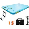 image:imageBEYOND MARINA Inflatable Floating Dock  Swim Platform Floating Deck Raft Mat for Lake Pool Beach Ocean  NonSlip Surface  BM FundeckMint Green