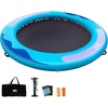 image:imageBEYOND MARINA Inflatable Water Hammock Floating Air Dock River Float with Mesh Heavy Duty Round Ring Raft for Pool Lake Ocean Portable Island Platform Pad 866Mint Green