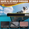 image:imageBeyond Marina Dog Pool Ramp  Inflatable Dog Water amp Boat Ramp for Lake Floating Pontoon Dock Ladder with NonSlip EVA PUP ON Standard Extra Large 59 x 47 x 6 BlueYellow Supports 230 lbsTeakYellow