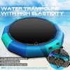 image:imageBeyond Marina Inflatable Water Trampoline 10FT 12FT 15FT Inflatabler Water Bouncer for Lake Pool Ocean Blue and Green Yellow and OrangeBlue  Green