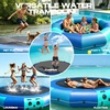 image:imageBeyond Marina Inflatable Water Trampoline 10FT 12FT 15FT Inflatabler Water Bouncer for Lake Pool Ocean Blue and Green Yellow and OrangeBlue  Green