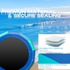 image:imageBeyond Marina Inflatable Water Trampoline 10FT 12FT 15FT Inflatabler Water Bouncer for Lake Pool Ocean Blue and Green Yellow and OrangeBlue  Green