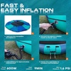 image:imageBeyond Marina Inflatable Water Trampoline 10FT 12FT 15FT Inflatabler Water Bouncer for Lake Pool Ocean Blue and Green Yellow and OrangeBlue  Green