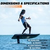 image:imageElectric Hydrofoil Surfboard  8000W Efoil Foil Board for Adults Supports Up to 286 lbs for Surfing HighSpeed Electric Surfboard with Wireless Remote Rechargeable Motorized Hydrofoil BoardBlack