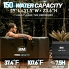 image:imageInflatable Cold Plunge with Chiller 12 HP Water Chiller for Ice Bath Tub WiFiEnabled Cold Tub Machine Fast Cooling 187 Gallon Capacity 39 L x 39 W x 354 HBlackInk