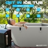 image:imageInflatable Cold Plunge with Chiller 12 HP Water Chiller for Ice Bath Tub WiFiEnabled Cold Tub Machine Fast Cooling 187 Gallon Capacity 39 L x 39 W x 354 HGray