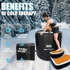 image:imageInflatable Cold Plunge with Chiller 12 HP Water Chiller for Ice Bath Tub WiFiEnabled Cold Tub Machine Fast Cooling 187 Gallon Capacity 39 L x 39 W x 354 HJet BlackOrangeOnyx