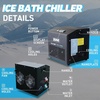 image:imageInflatable Cold Plunge with Chiller 12 HP Water Chiller for Ice Bath Tub WiFiEnabled Cold Tub Machine Fast Cooling 187 Gallon Capacity 39 L x 39 W x 354 HLight GrayOnyx