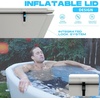 image:imageInflatable Cold Plunge with Chiller 12 HP Water Chiller for Ice Bath Tub WiFiEnabled Cold Tub Machine Fast Cooling 187 Gallon Capacity 39 L x 39 W x 354 HGray