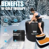 image:imageInflatable Cold Plunge with Chiller 12 HP Water Chiller for Ice Bath Tub WiFiEnabled Cold Tub Machine Fast Cooling 187 Gallon Capacity 39 L x 39 W x 354 HJet BlackOrangeInk