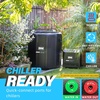 image:imageInflatable Cold Plunge with Chiller 12 HP Water Chiller for Ice Bath Tub WiFiEnabled Cold Tub Machine Fast Cooling 187 Gallon Capacity 39 L x 39 W x 354 HJet Black
