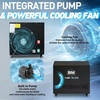 image:imageInflatable Cold Plunge with Chiller 12 HP Water Chiller for Ice Bath Tub WiFiEnabled Cold Tub Machine Fast Cooling 187 Gallon Capacity 39 L x 39 W x 354 HAsh GrayInk