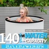 image:imageInflatable Cold Plunge with Chiller 12 HP Water Chiller for Ice Bath Tub WiFiEnabled Cold Tub Machine Fast Cooling 187 Gallon Capacity 39 L x 39 W x 354 HLight Gray