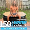 image:imageInflatable Octagonal Ice Bath Tub for Groups Party Cold Plunge Recovery Tub with Insulated Lid Fits 810 People 660 Gallon Capacity 7874 x 7874 x 2756 Portable Durable DesignBlack