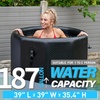 image:imageInflatable Octagonal Ice Bath Tub for Groups Party Cold Plunge Recovery Tub with Insulated Lid Fits 810 People 660 Gallon Capacity 7874 x 7874 x 2756 Portable Durable DesignJet Black