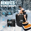 image:imageInflatable Octagonal Ice Bath Tub for Groups Party Cold Plunge Tub with Insulated Lid Water Chiller Compatibility EVA Groundsheet Backpack 660 Gallon 7874 L x 7874 W x 2756 HJet BlackOrangeOnyx