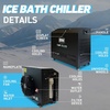 image:imageInflatable Octagonal Ice Bath Tub for Groups Party Cold Plunge Tub with Insulated Lid Water Chiller Compatibility EVA Groundsheet Backpack 660 Gallon 7874 L x 7874 W x 2756 HJet BlackInk