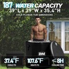 image:imageInflatable Octagonal Ice Bath Tub for Groups Party Cold Plunge Tub with Insulated Lid Water Chiller Compatibility EVA Groundsheet Backpack 660 Gallon 7874 L x 7874 W x 2756 HJet BlackInk
