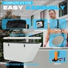 image:imageInflatable Octagonal Ice Bath Tub for Groups Party Cold Plunge Tub with Insulated Lid Water Chiller Compatibility EVA Groundsheet Backpack 660 Gallon 7874 L x 7874 W x 2756 HGray