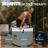 image:imageInflatable Octagonal Ice Bath Tub for Groups Party Cold Plunge Tub with Insulated Lid Water Chiller Compatibility EVA Groundsheet Backpack 660 Gallon 7874 L x 7874 W x 2756 HLight GrayInk
