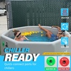 image:imageInflatable Octagonal Ice Bath Tub for Groups Party Cold Plunge Tub with Insulated Lid Water Chiller Compatibility EVA Groundsheet Backpack 660 Gallon 7874 L x 7874 W x 2756 HAsh Gray