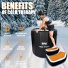 image:imageInflatable Octagonal Ice Bath Tub for Groups Party Cold Plunge Tub with Insulated Lid Water Chiller Compatibility EVA Groundsheet Backpack 660 Gallon 7874 L x 7874 W x 2756 HJet BlackOrange