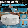 image:imageInflatable Octagonal Ice Bath Tub for Groups Party Cold Plunge Tub with Insulated Lid Water Chiller Compatibility EVA Groundsheet Backpack 660 Gallon 7874 L x 7874 W x 2756 HAsh Gray