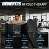image:imageInflatable Octagonal Ice Bath Tub for Groups Party Cold Plunge Tub with Insulated Lid Water Chiller Compatibility EVA Groundsheet Backpack 660 Gallon 7874 L x 7874 W x 2756 HJet BlackInk