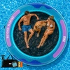 image:imageBEYOND MARINA Inflatable Water Hammock Floating Air Dock River Float with Mesh Heavy Duty Round Ring Raft for Pool Lake Ocean Portable Island Platform Pad 866Dark blue