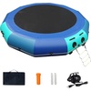 image:imageBeyond Marina Inflatable Water Trampoline 10FT 12FT 15FT Inflatabler Water Bouncer for Lake Pool Ocean Blue and Green Yellow and OrangeBlue  Green