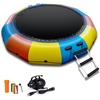 image:imageBeyond Marina Inflatable Water Trampoline 10FT 12FT 15FT Inflatabler Water Bouncer for Lake Pool Ocean Blue and Green Yellow and OrangeYellow  Orange