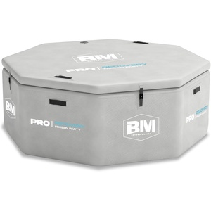 image:imageInflatable Octagonal Ice Bath Tub for Groups Party Cold Plunge Recovery Tub with Insulated Lid Fits 810 People 660 Gallon Capacity 7874 x 7874 x 2756 Portable Durable DesignAsh Gray