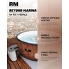 image:imageBeyond Marina Inflatable Hot Tub 6 Person Portable Spa Hot Tub with Bubble Massage System for Home and Personal Relaxation Drop Stitch Construction Foam Mats Wood Grain6 Person