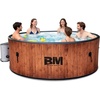 image:imageBeyond Marina Inflatable Hot Tub 6 Person Portable Spa Hot Tub with Bubble Massage System for Home and Personal Relaxation Drop Stitch Construction Foam Mats Wood Grain6 Person