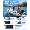image:image10ft Inflatable Dinghy Boat for Adult with DropStitch Floor 34 Person Inflatable Raft with Oars amp Carry Bag HeavyDuty Motor Mount Ready for Fishing Diving Tender or Recreation USCG Approved10FT x 5FT